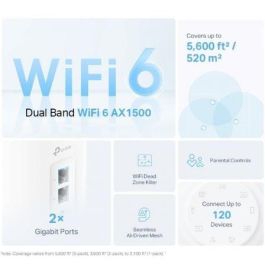 Tp-Link Deco X10 AX1500 Sistema Wi-Fi 6 Mesh, Doble Banda hasta 1.5Gbps, Cobertura 360m2, Ideal para Gaming y Videollamadas