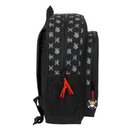 Mochila Escolar One Piece Negro 32 x 38 x 12 cm