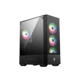 MSI MAG FORGE 112R carcasa de ordenador Midi Tower Negro, Transparente
