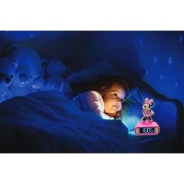 Lexibook Despertador Digital con Luz Nocturna 3D de Minnie y Efectos de Sonido