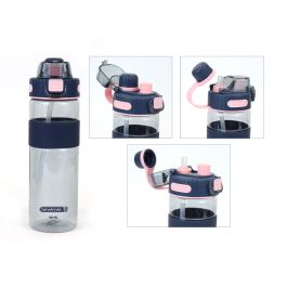 Bewinner Botella Sport Agua Transparente 900 ml - 8.1 x 27.1 x 11.5 cm (12 Unidades)