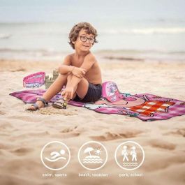 Cerdá Saquito con Toalla y Gorra Infantil Peppa Pig para Niños/Niñas de 2 a 8 Años - PINK