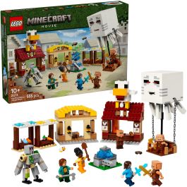 LEGO 21273 Minecraft Ghasts Attack the Village - Juego de Construcción para 10+ Años