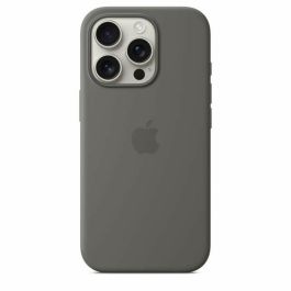 Apple iPhone 16 Pro - Funda de Silicona con MagSafe - Gris Piedra