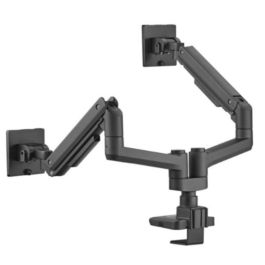 Equip Soporte Mesa Dual Vesa 17-35 Pulgadas 650182, Resistente hasta 20Kg por Pantalla, 100x100 VESA, Ajuste de Inclinación Libre, Organizador de Cables