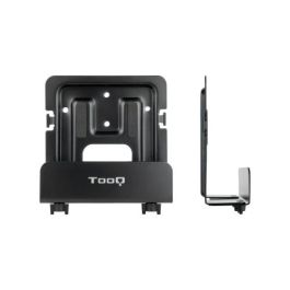 TOOQ SOPORTE UNIVERSAL DE PARED PARA REPRODCUTOR MULTIMEDIA, ROUTER, MINI PC, NEGRO