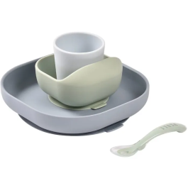 BEABA Juego de Comida de Silicona 4 Piezas - Plato, Bol con Ventosa y Vaso - Jungle Precio: 46.69000017. SKU: B1C72BQ2TB