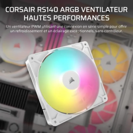 Corsair CO-9050186-WW Refrigeración para PC RS140 ARGB 140 mm Ventilador Individual Blanco