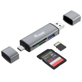EQUIP LECTOR DE TARJETAS EXTERNO USB 3.0 DOBLE CONEXION USB & USB-C OTG EQUIP LECTOR DE TARJETAS EXTERNO USB 3.0 DOBLE CONEXION USB & USB-C OTG