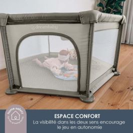 Explore Park - DREAMBABY - 6 lados con base de tela y estructura acolchada - Ø 1,40 m - H 70 cm - Topo Explore Park - DREAMBABY - 6 lados con base de tela y estructura acolchada - Ø 1,40 m - H 70 cm - Topo
