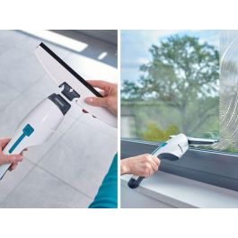 LEIFHEIT 51035 - Aspirador de baño y cristal Nemo - Depósito 60ml - Autonomía 45min - IPX7 - Diseño ergonómico y estilizado