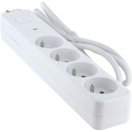 Chacon CHA5411478440833 - Regleta de 4 Tomas de 16 A con Cable de 1,5 m y Protección contra Sobretensiones