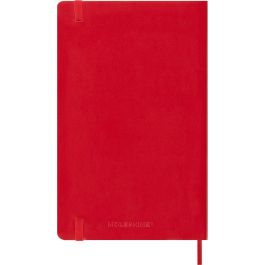 Moleskine DSF212DC3Y26 Agenda Diaria 2026, 12 Meses, Tapa Blanda Roja, Tamaño L (13x21 cm) con Goma Elástica