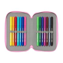 Plumier Doble Gabby's Dollhouse Party Rosa 12.5 x 19.5 x 4 cm 28 piezas