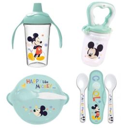 Pack comida THERMOBABY MICKEY 1ª edad - 1 mordisqueador + 1 bol + 1 vaso con asa + 2 cucharas Precio: 41.68999945. SKU: B13AN9Q3DW