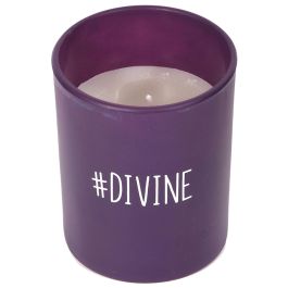 Home Deco Factory Vela con Vaso Cristal Colección Bougie 7,5x9 cm