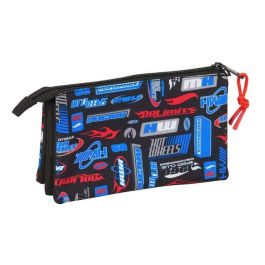 Safta Estuche Portatodo Escolar Triple Cremallera Hot Wheels 120x220x30 mm Safta Estuche Portatodo Escolar Triple Cremallera Hot Wheels 120x220x30 mm