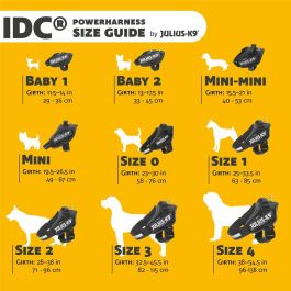 Arnés para Perro Julius K9 IDC Amarillo 2 Baby 2 (XS/S) Arnés para Perro Julius K9 IDC Amarillo 2 Baby 2 (XS/S)