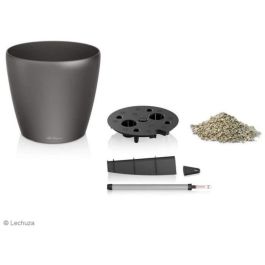 Maceta LECHUZA Classico Premium 60 - juego completo, antracita metalizado Maceta LECHUZA Classico Premium 60 - juego completo, antracita metalizado