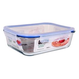 Quttin Fiambrera Extra Rectangular 29 x 22.5 x 9.8 cm sin Válvula 2.6 L (6 Unidades)