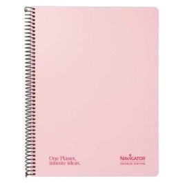 Bloc Navigator Tapa Extra A4 80H Cuadric.4X4 80G Pastel Rosa 5 unidades Precio: 23.50000048. SKU: B13VPKD9RF
