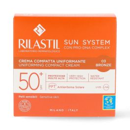 RILASTIL SUN SYSTEM SPF50+ Crema Compacta Bronce, Protección Solar Físico, Hipoalergénico, 10g