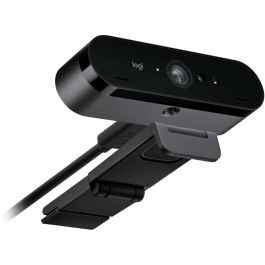 Logitech Brio 4K Webcam Livestream Graphite MS-Hello con Zoom 5x y Campo de Visión 90°, Diseñada para Windows 10 y 11