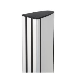 B-Tech BT8380 Columna de Soporte Vertical, 60 cm, Aluminio, Negro