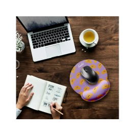 Wondee Alfombrilla de ratón ergonómica con reposamuñecas de gel 250x230 mm