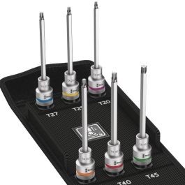 Wera 8767 C TORX HF 2 Zyklop Bitnuss-Satz con función de sujeción