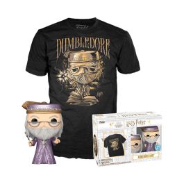Funko 76924 Pop & Tee Dumbledore Harry Potter: Set Figura Coleccionable y Camiseta Talla L
