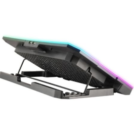 NGS HEROSTAND Base Refrigeradora para Portátiles 15.6" con 6 ventiladores, Iluminación LED RGB, Pantalla LCD y 2 puertos USB NGS HEROSTAND Base Refrigeradora para Portátiles 15.6" con 6 ventiladores, Iluminación LED RGB, Pantalla LCD y 2 puertos USB
