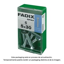 Fadix 10915958 Tornillo Métrica M 5x30mm Cabeza Plana Acero Caja 6 Unidades Precio: 1.9499997. SKU: S7913699