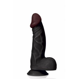 Consolador Realista Captain Red TPE Negro 23 cm Consolador Realista Captain Red TPE Negro 23 cm