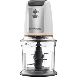 Kenwood CHP61.00WH Mini Picadora 0.8L, 4 Cuchillas Acero Inoxidable, 500W, Base Antideslizante, Blanco
