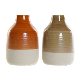 Jarron Scandi DKD Home Decor Marron Naranja 17 x 27 x 17 cm (2 Unidades) Precio: 19.49999942. SKU: B1G5LQ3NZJ
