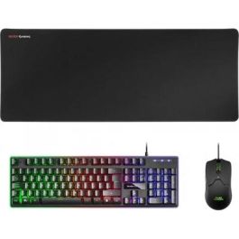 Mars Gaming MCPX Pack Gaming: Teclado H-MECH Híbrido + Ratón Óptico 10000 DPI Ultra-ligero 69g + Alfombrilla XXL - Negro Precio: 34.50000037. SKU: S7807626