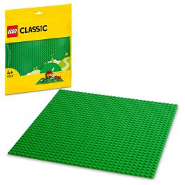 LEGO Classic Base Verde, Juego Construcción, 4+ Años, 1 Pieza, Plástico, Multicolor