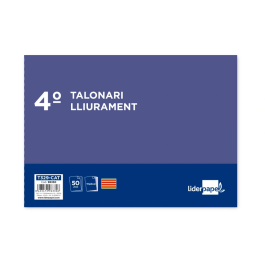 Liderpapel T329 Talonario Entregas 2 Copias Cuarto Apaisado Texto en Catalán