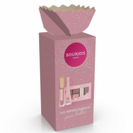 Bourjois #03 Lote Maquillaje Velvet Ink Labial Líquido Ultra Mate, 24H, A Prueba de Mascarillas + Esmalte + Paleta Sombras 3 Unidades