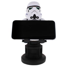 Cable Guy Soporte Figura Stormtrooper Star Wars 21cm para Mandos y Teléfonos PlayStation 5, Xbox Series S/X, iPhone