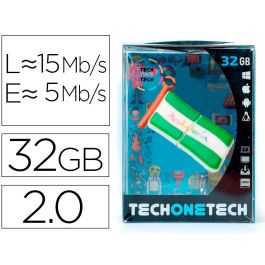 Memoria Usb Tech On Tech Bandera Andalucia 32 grb