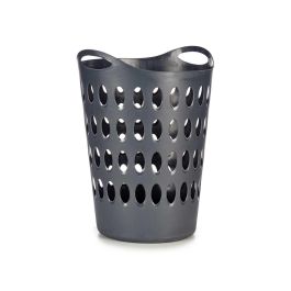 Cesto de Plástico Kipit 50L Antracita con Asas - 42x56x56 cm (12 Unidades) Cesto de Plástico Kipit 50L Antracita con Asas - 42x56x56 cm (12 Unidades)