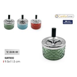 Cenicero de vidrio Push 9.5 x 11.5 cm - Confortime (24 Unidades) Precio: 78.49999993. SKU: B1AJETRRKC