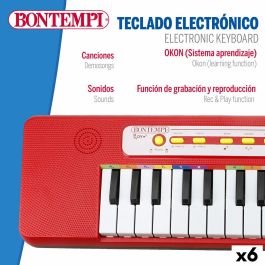 Teclado Bontempi 47 x 3,5 x 13 cm (6 Unidades) Teclado Bontempi 47 x 3,5 x 13 cm (6 Unidades)