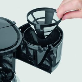 Severin KA 4808 Cafetera de Filtro para Café Molido 4 Tazas 750W Negra/Acero Inoxidable con Jarra de Vidrio y Antigoteo