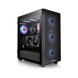 Thermaltake S250 TG ARGB - Caja Torre Media PC, Negro, con Ventana de Cristal Templado y Ventiladores ARGB, Compatible con ATX/EATX/micro-ATX/Mini-ITX