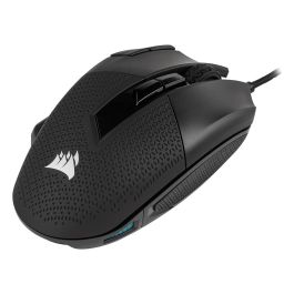 Corsair Nightsword RGB - Ratón Gaming Óptico, 18000 DPI, Personalizable, Peso Ajustable, 8 Botones Programables, Negro - Para Mano Derecha