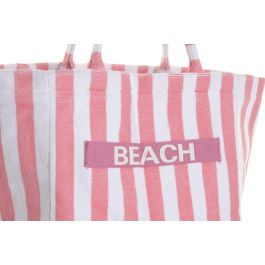 DKD Home Decor Bolso Mediterraneo Azul Coral 24 x 35 x 58 cm (4 Unidades)