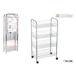 Verdulero de metal cromo 4 pisos 76 cm - Confortime (6 Unidades) Precio: 99.50000005. SKU: B129LLYVNA
